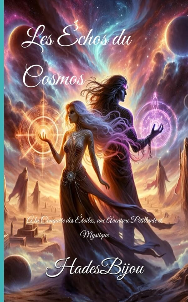 Couverture du livre Les Échos du Cosmos : À la Conquête des Étoiles - Aventure Pétillante et Mystique